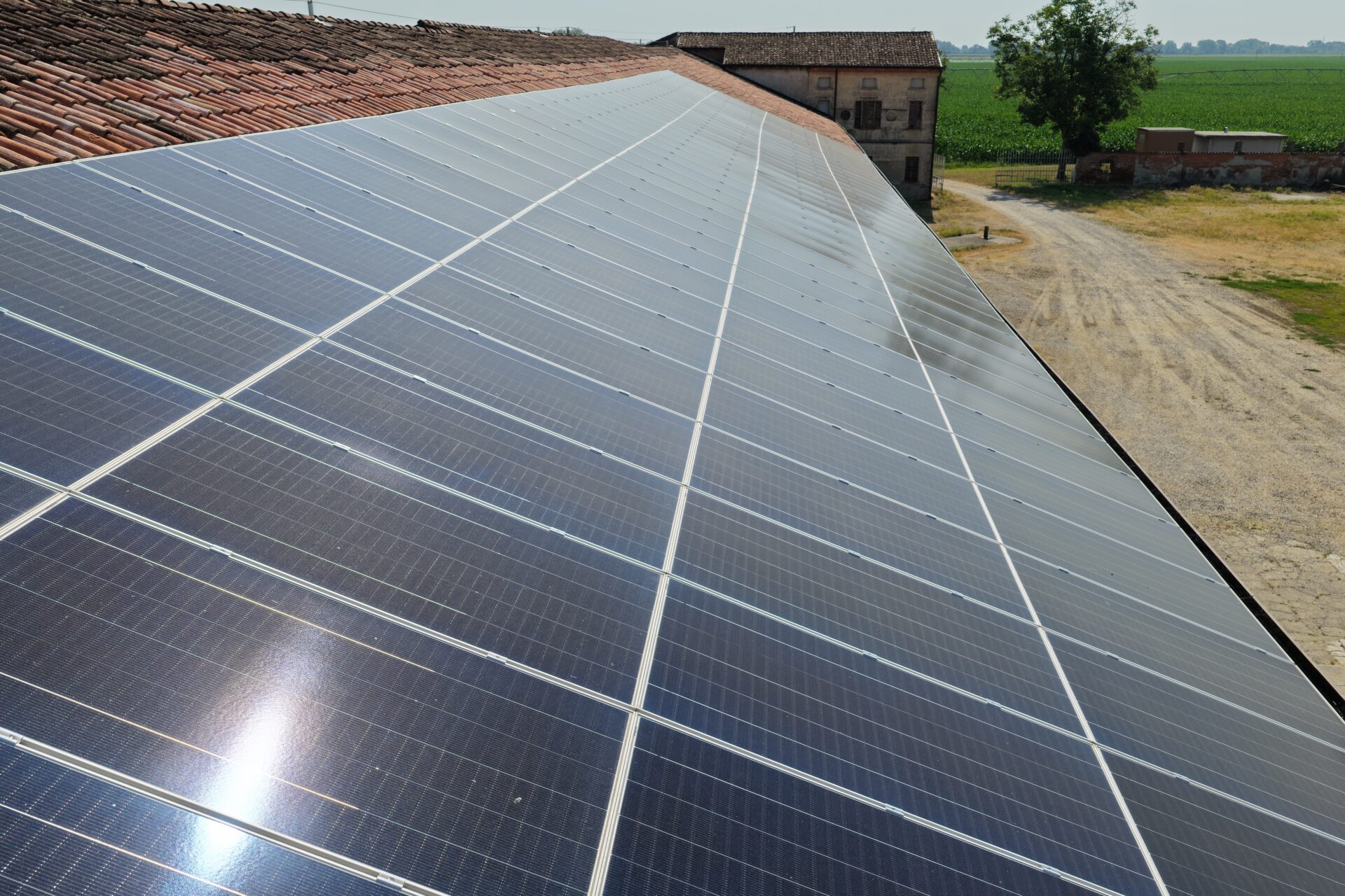 Dettaglio pannelli fotovoltaici